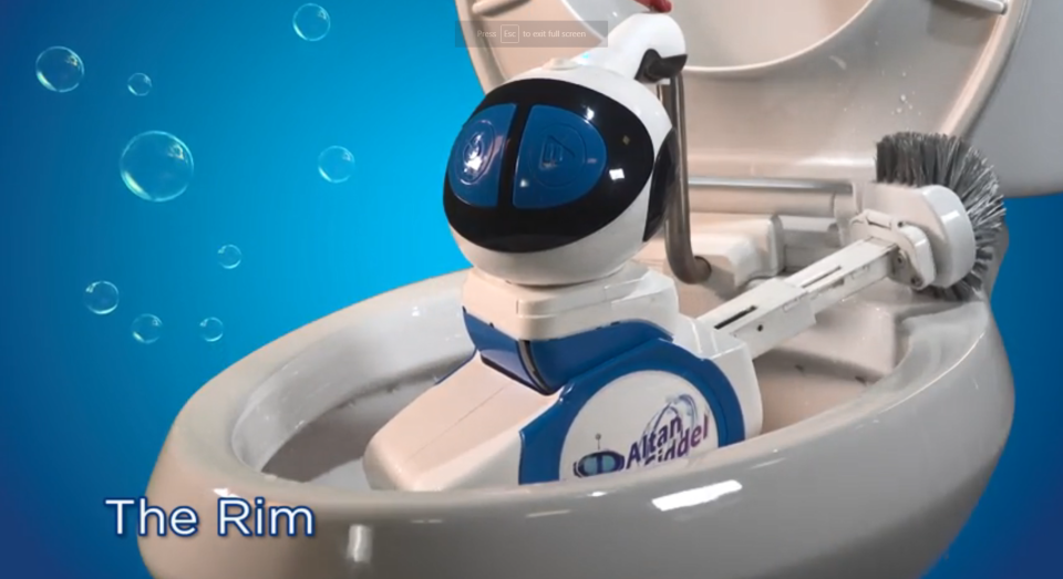 ربات فوق پیشرفته مخصوص تمیز کردن سرویس بهداشتی
