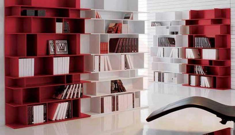 طراحی خلاقانه کتابخانه در مطب