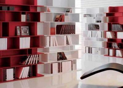 طراحی خلاقانه کتابخانه در مطب