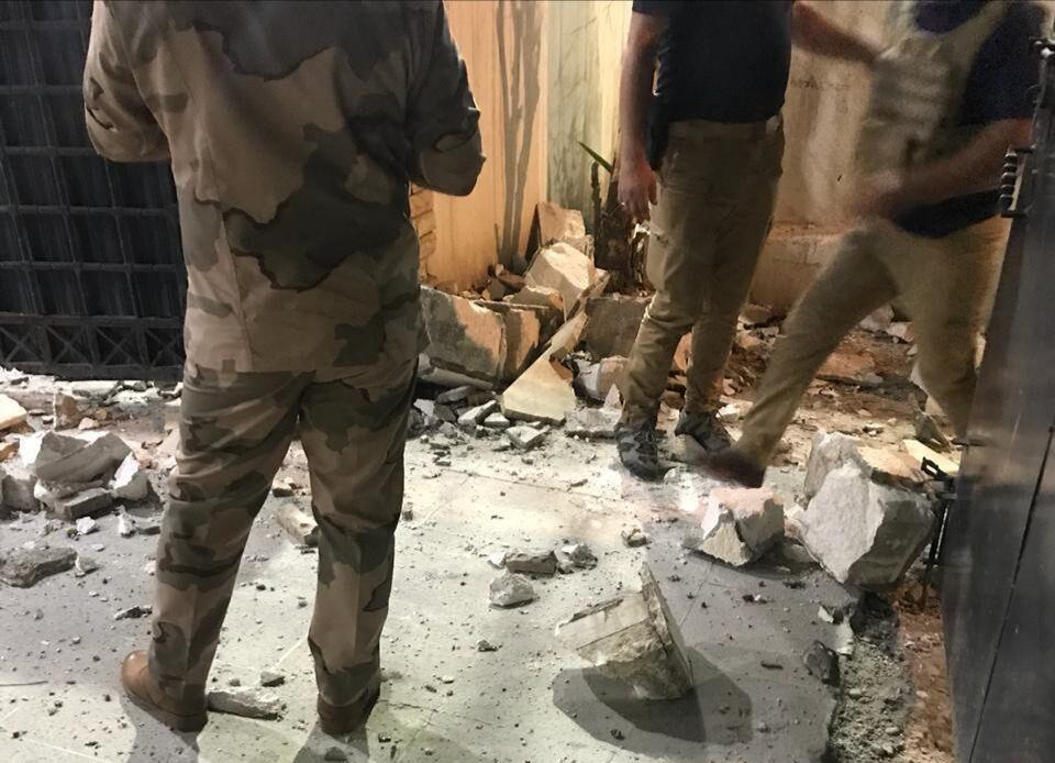 خبرنگاران اصابت موشک به ساختمان شرکت امنیتی انگلیس در بغداد
