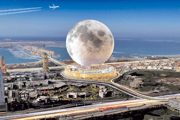 اعجاب ساختمان سازی در دبی ، این بار استراحتگاهی با شکل کره ماه (تور دبی ارزان)