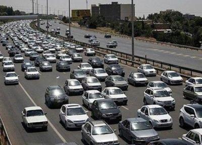 آخرین شرایط ترافیکی جاده هایی کشور ، ترافیک ورود به تهران سنگین است